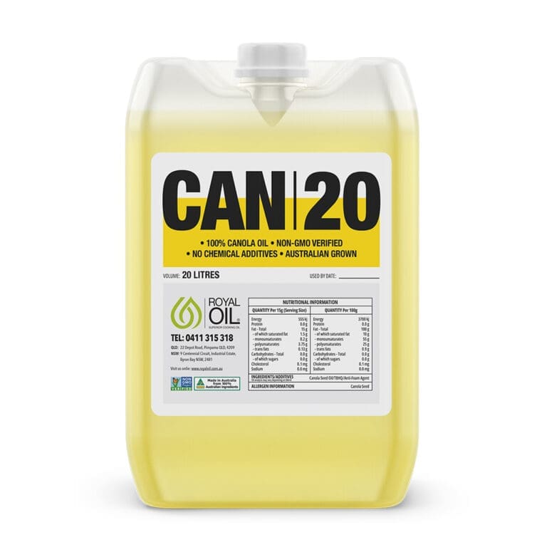 20 litre bulk canola oil drum